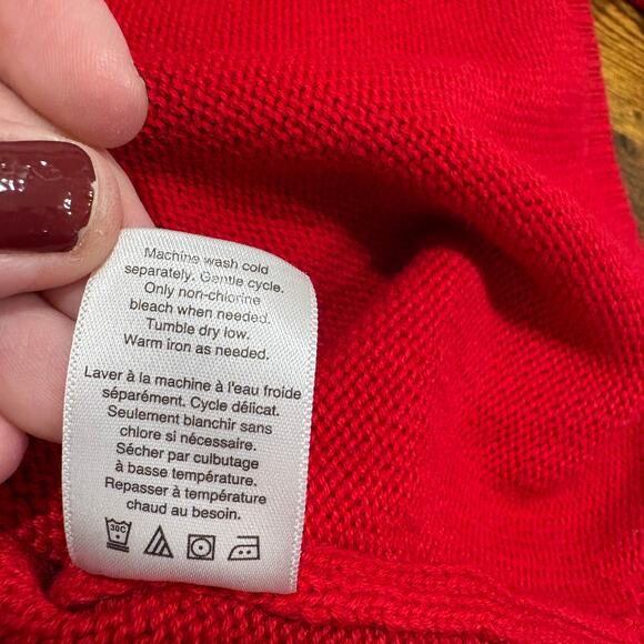 Coldwater Creek Plus Size 2X Penguin Sweater Red Winter Holiday Winter Christmas - Picture 8 of 13